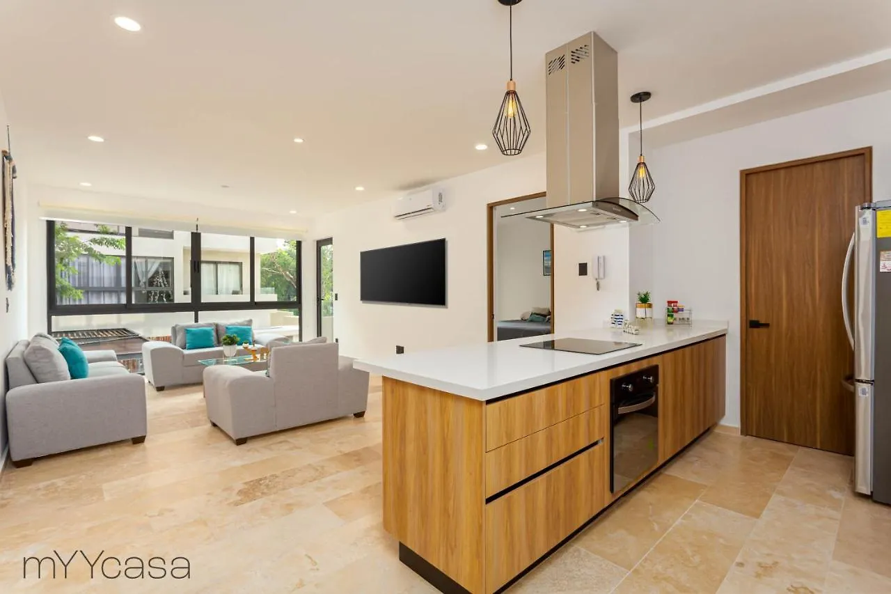 Amazing Apt. W/ Pool & Jacuzzi In Playa Del Carmen Apartamento
